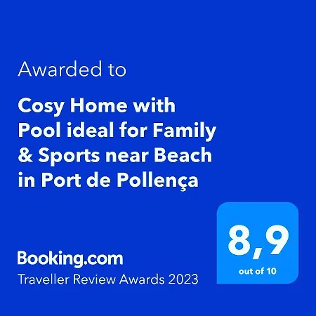 Cosy With Pool Ideal For Family & Sports Near In Port De Apartment Pollenca