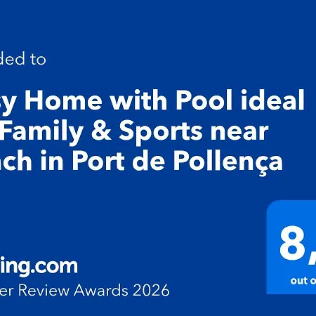 Cosy With Pool Ideal For Family & Sports Near In Port De *